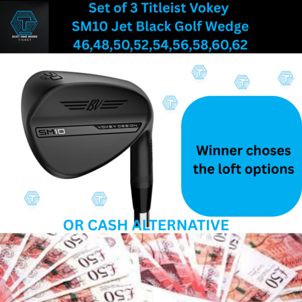 Set of 3 titleist wedges jet black