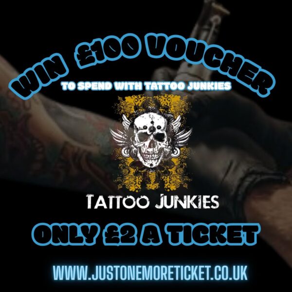Win £100 to spend with Tattoo Junkies